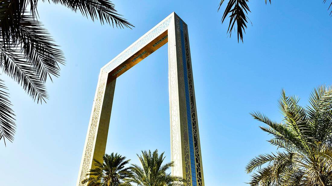 View of The Frame in Dubai