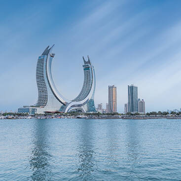 Katara Towers in Doha Qatar