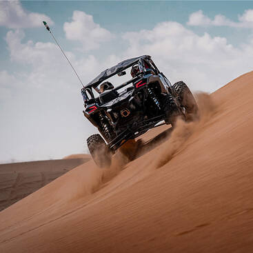 An Arabian Adventure Dune Buggy in the desert