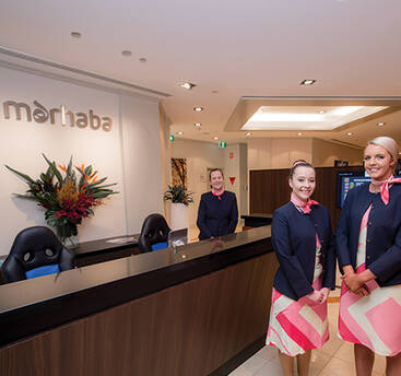 marhaba representative at marhaba Melbourne lounge